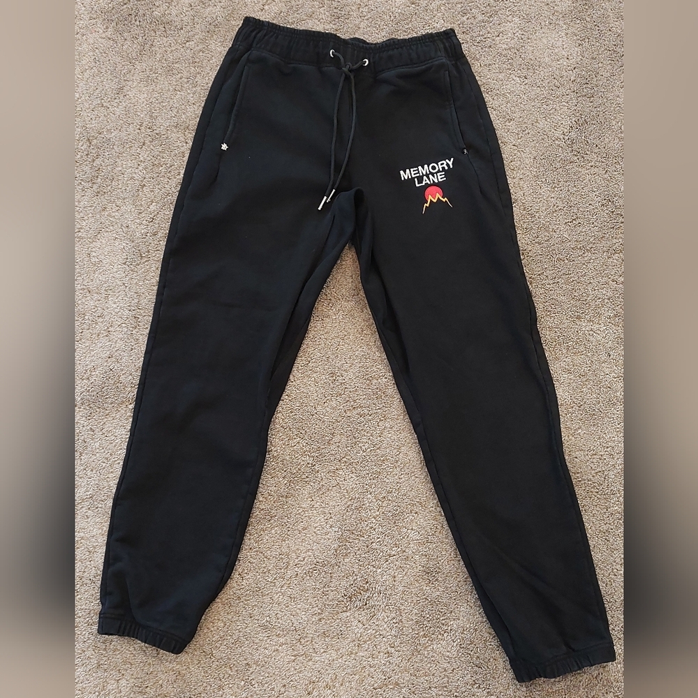 Memory Lane Black Joggers for Men